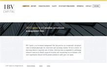 Tablet Screenshot of ibvcapital.com